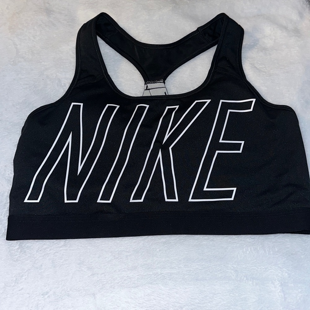 Black Nike sports bra